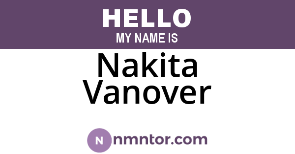 Nakita Vanover
