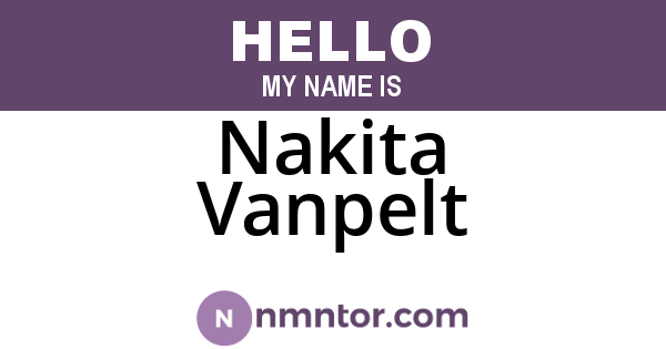 Nakita Vanpelt