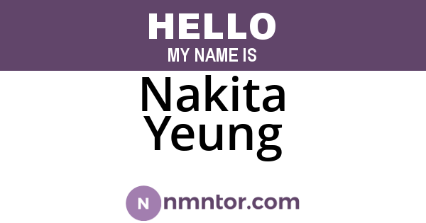Nakita Yeung