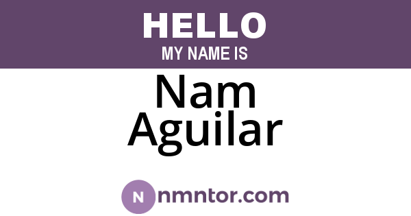 Nam Aguilar