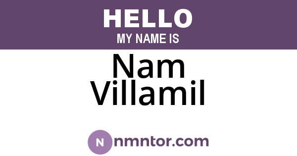 Nam Villamil