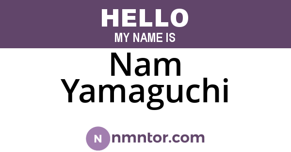Nam Yamaguchi