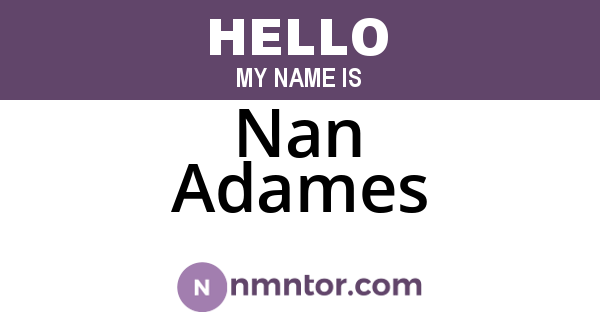 Nan Adames