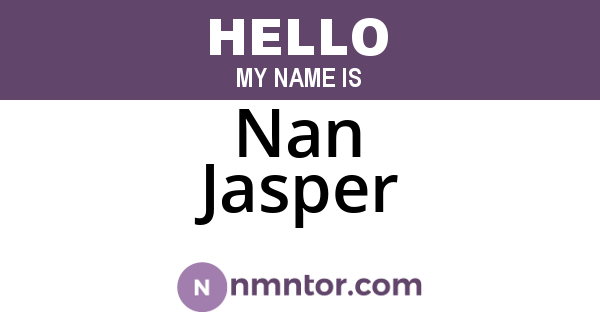 Nan Jasper
