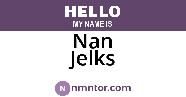 Nan Jelks