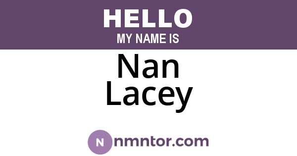 Nan Lacey