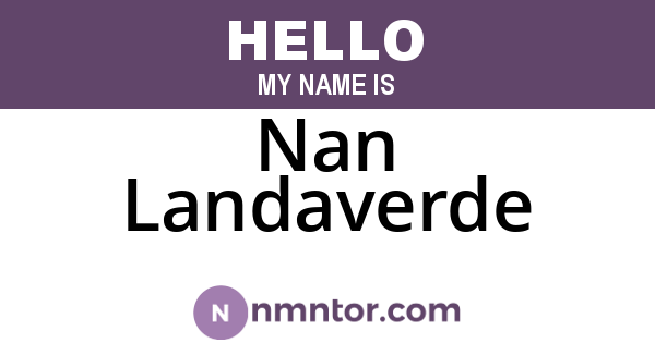 Nan Landaverde