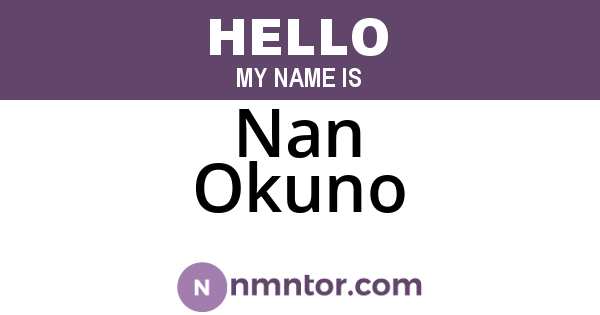 Nan Okuno