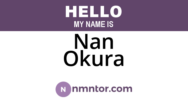 Nan Okura