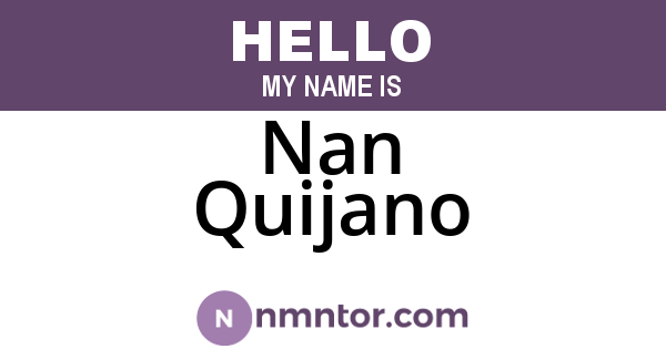 Nan Quijano