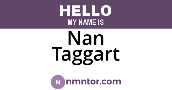 Nan Taggart