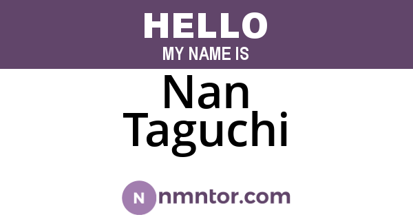 Nan Taguchi
