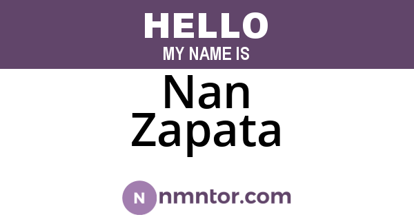 Nan Zapata