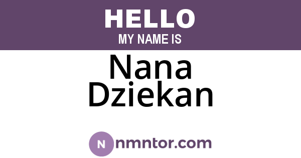 Nana Dziekan