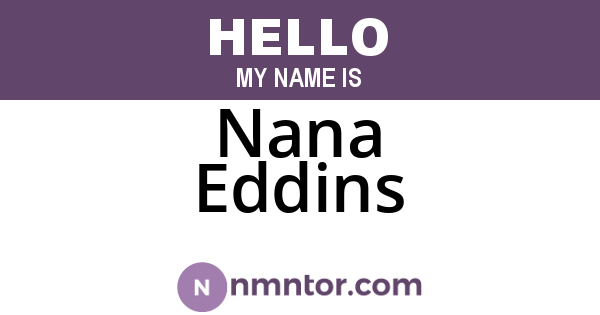 Nana Eddins