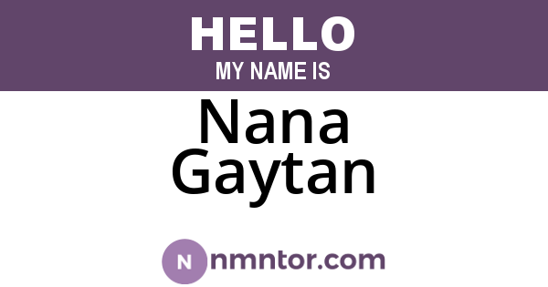 Nana Gaytan