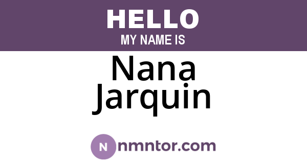 Nana Jarquin