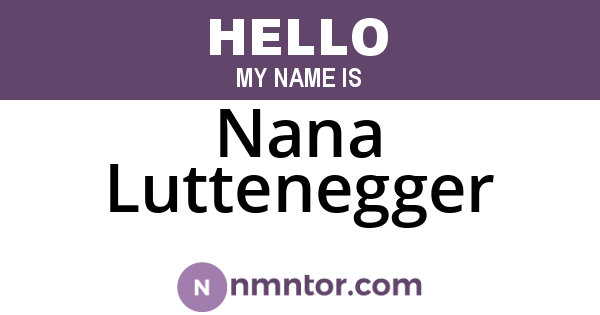 Nana Luttenegger