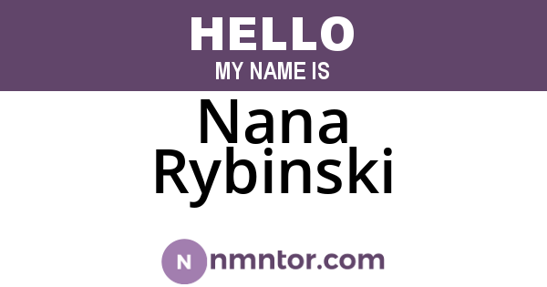 Nana Rybinski