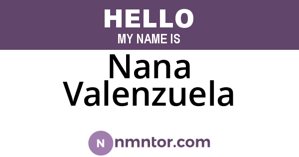 Nana Valenzuela
