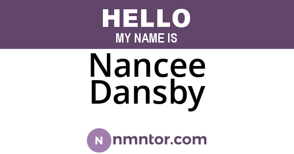 Nancee Dansby