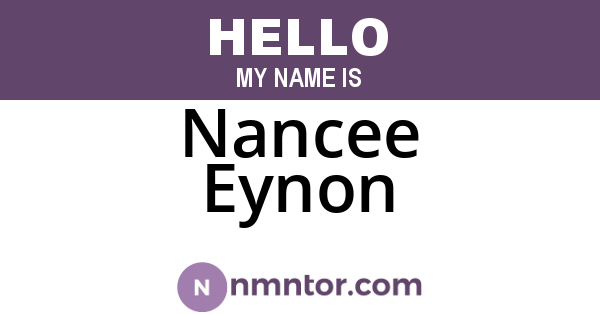 Nancee Eynon