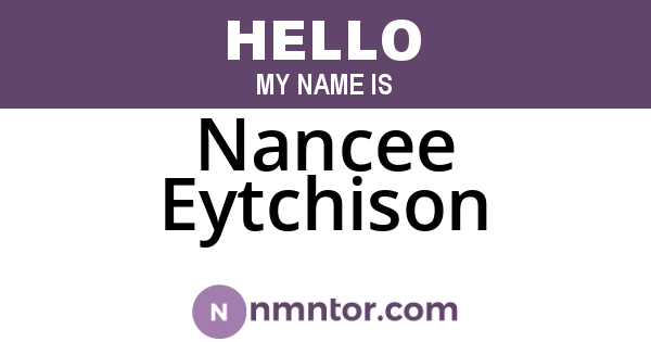Nancee Eytchison
