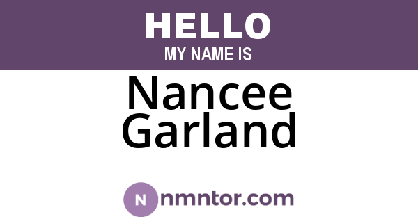 Nancee Garland