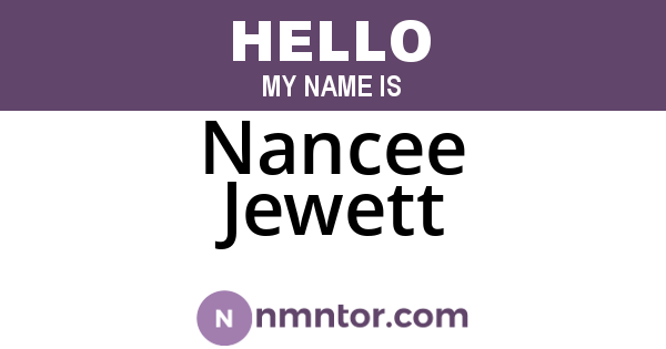 Nancee Jewett