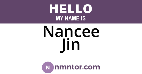 Nancee Jin