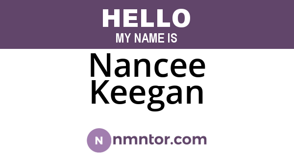 Nancee Keegan