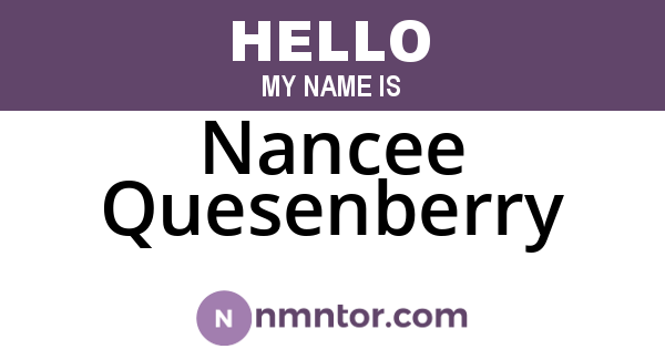 Nancee Quesenberry