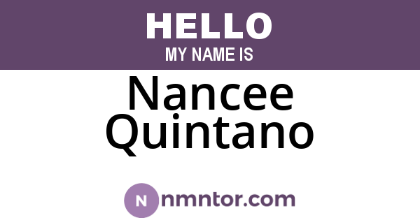 Nancee Quintano