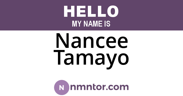 Nancee Tamayo