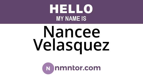 Nancee Velasquez