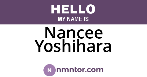 Nancee Yoshihara
