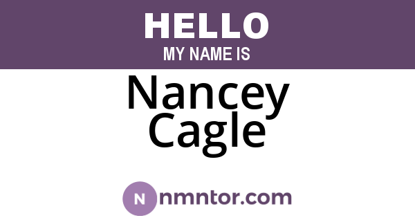 Nancey Cagle