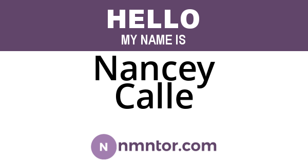 Nancey Calle
