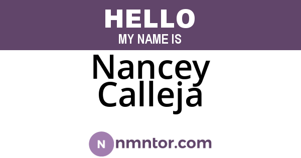 Nancey Calleja