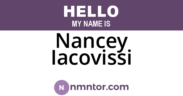 Nancey Iacovissi