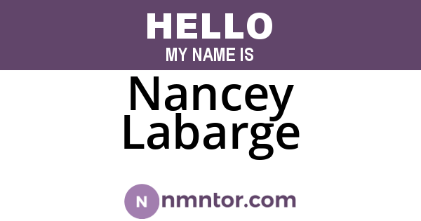Nancey Labarge