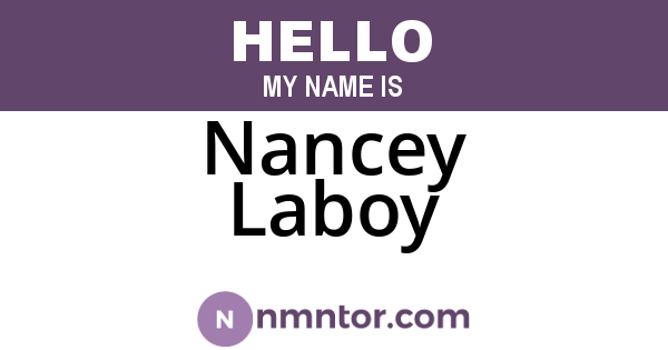Nancey Laboy