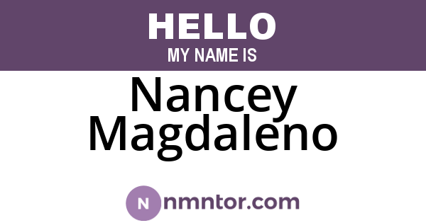 Nancey Magdaleno