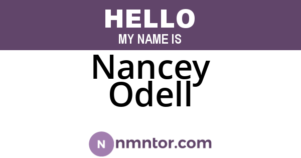 Nancey Odell
