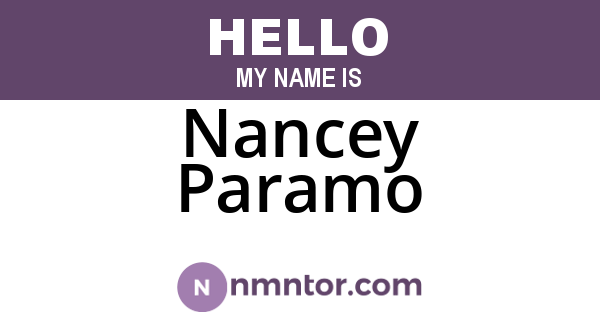 Nancey Paramo