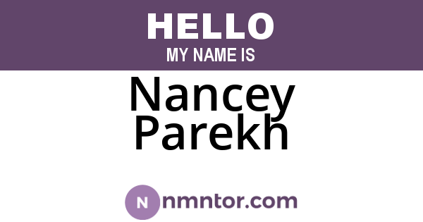 Nancey Parekh