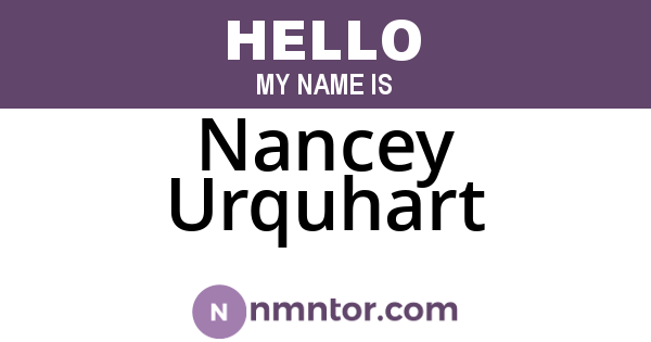 Nancey Urquhart