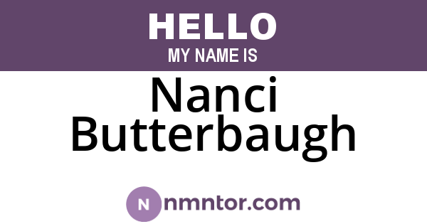 Nanci Butterbaugh