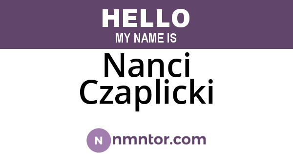 Nanci Czaplicki