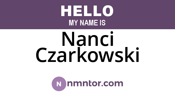 Nanci Czarkowski